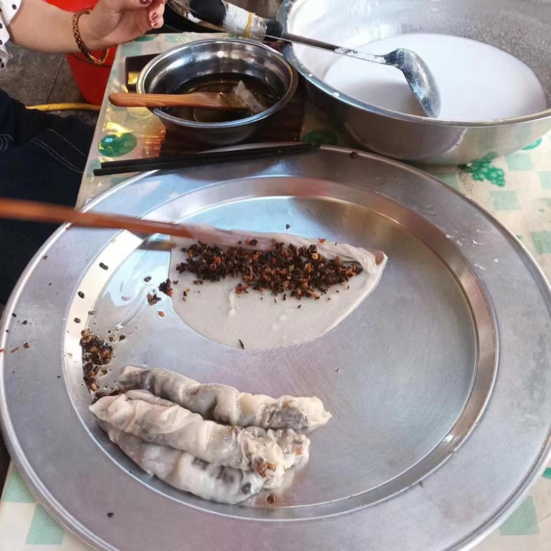 越南特色蒸卷粉加厚锅具创意粉凉皮模具双圈商用锅架卷粉工具圆粉