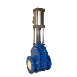 陶瓷出料阀DN50 气动双闸板阀 150 10C 100 200 Z644TC