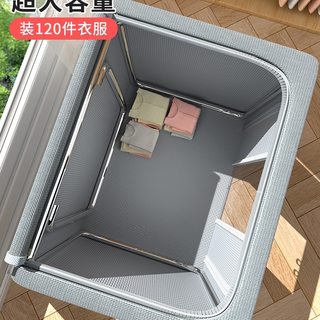 3个装 衣服收纳箱家用布艺整理盒衣柜大容量折叠袋被子衣物百纳箱