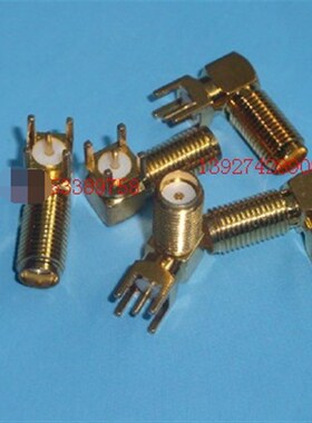 SMA-KWEY射频信号座 高频SMA母弯加长五脚焊板 SMA-KWE加长同轴座