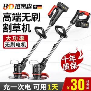 德国进口班帝森锂电充电式大功率割草机农用手持电动打草机除草神