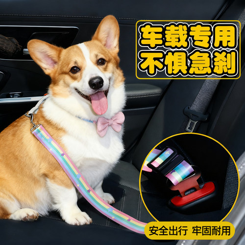 宠物车载安全带牵引绳固定高弹力