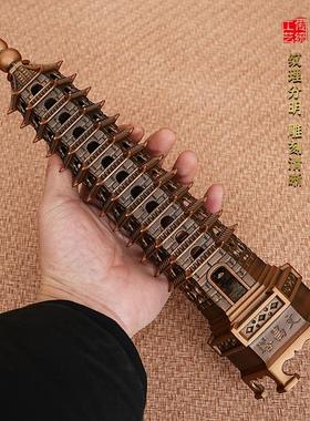 工厂发直QSK黄三铜文昌塔摆件九层十层书办公房室学生书桌客厅装