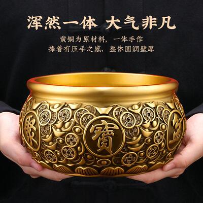 用纯黄铜供奉炉香佛FST81247前上香炉插香炉财神爷檀炉烧炉香家室