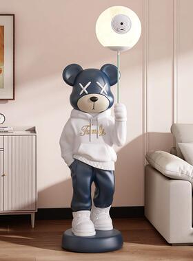 暴力熊代大落型地VXI摆件现轻奢乔客厅电迁视柜卧室装饰礼新居送