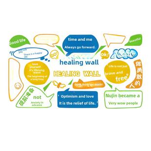 绪情稳定心理角咨贴询室布置绘画纸精神站装修健康化治IMC疗空文