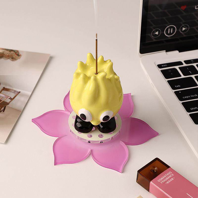 可爱佛手瓜香情插创意小物众装饰工位香薰摆件绪稳朋0520佛手定神