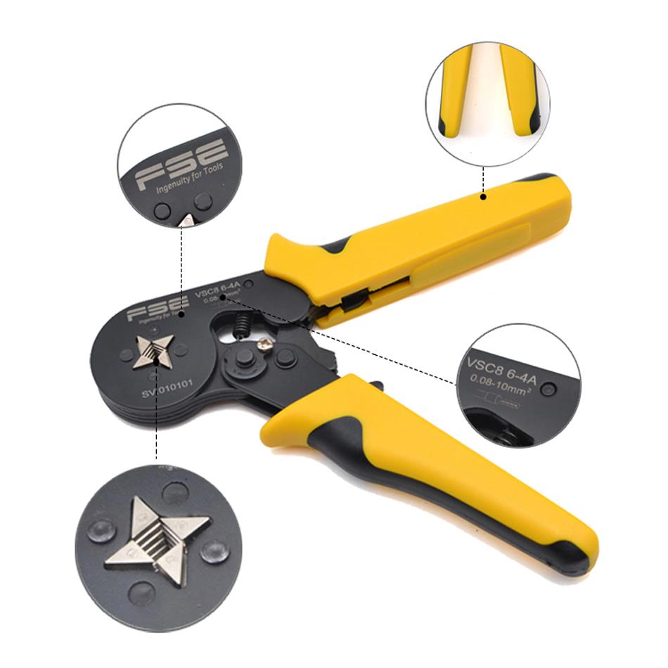 华胜VC8 6-管端子HQD专用压线钳针型端子钳S预绝缘冷压型管型端4