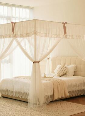 鸥廷安轻奢高级落蚊帐OTL5501家用卧室202地罩5新款全式免装公主
