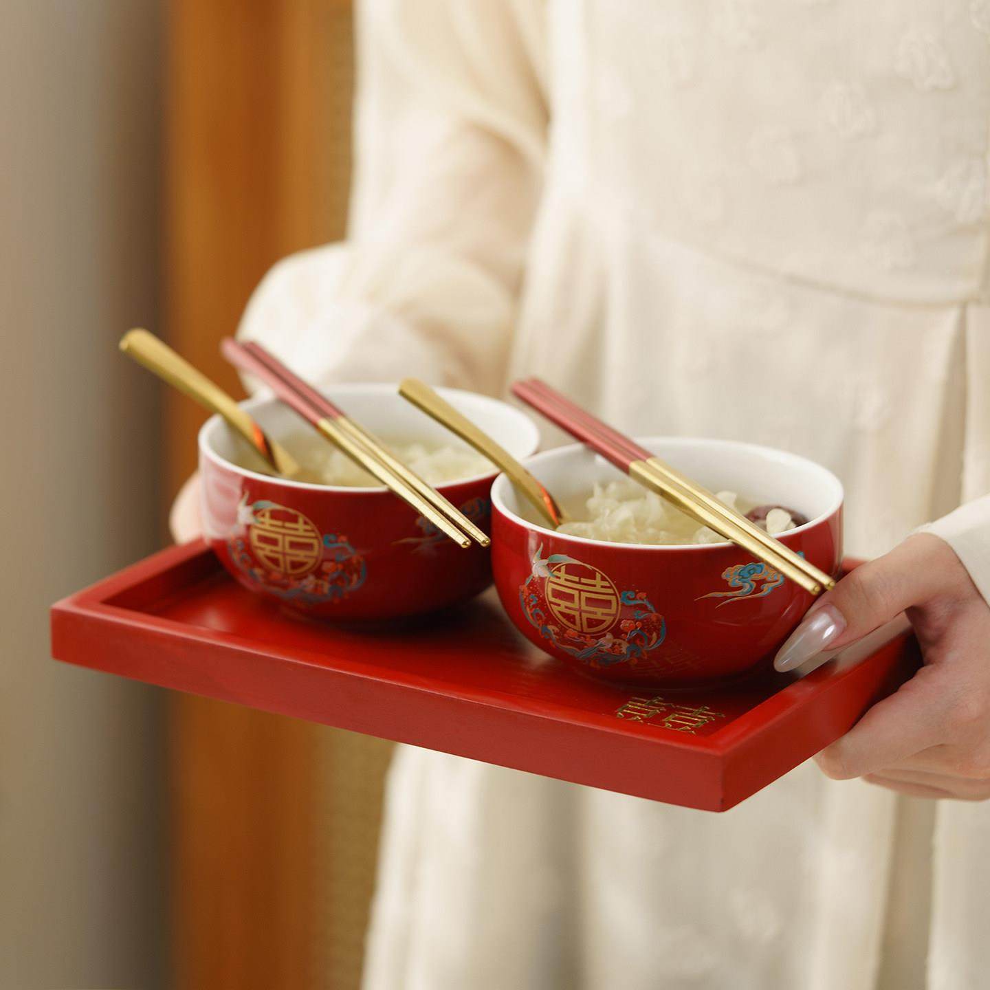 婚改口敬茶杯对陪碗筷勺套装茶具新人茶杯嫁喜红色盖结碗,节庆用品/礼品,喜碗/敬茶杯,淘宝优惠券,粉丝福利购,淘宝优惠卷