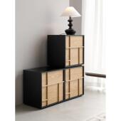 Gen12734iowwe齐组合柜原木覆古木简约侧收纳家居客厅电视柜卡门