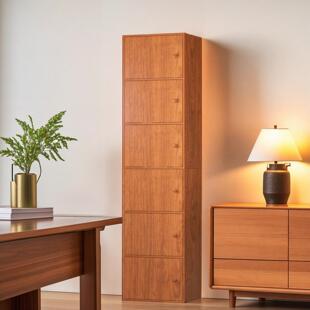 门小木柜子收纳多收柜简约现代带门2545后锁自由组合床头功能纳防