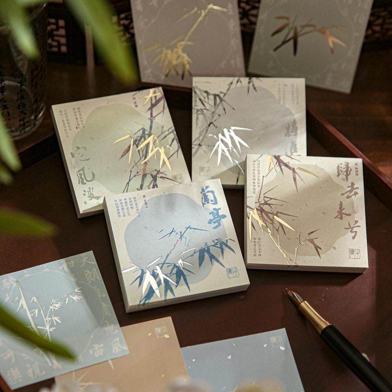 中国古风虚怀若谷便签纸本便利贴ins风竹子烫金高颜值办公学生用,文具电教/文化用品/商务用品,便签本/便条纸/N次贴,淘宝优惠券,粉丝福利购,淘宝优惠卷