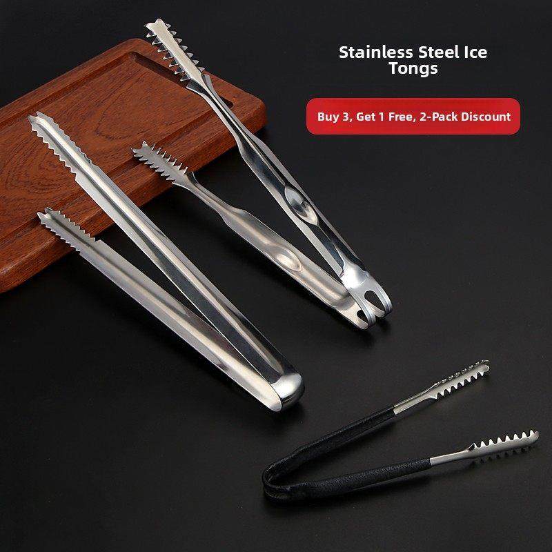 不锈钢冰夹冰工具冰立方冰颗粒夹冰钳水果糖立方夹小加厚条商品