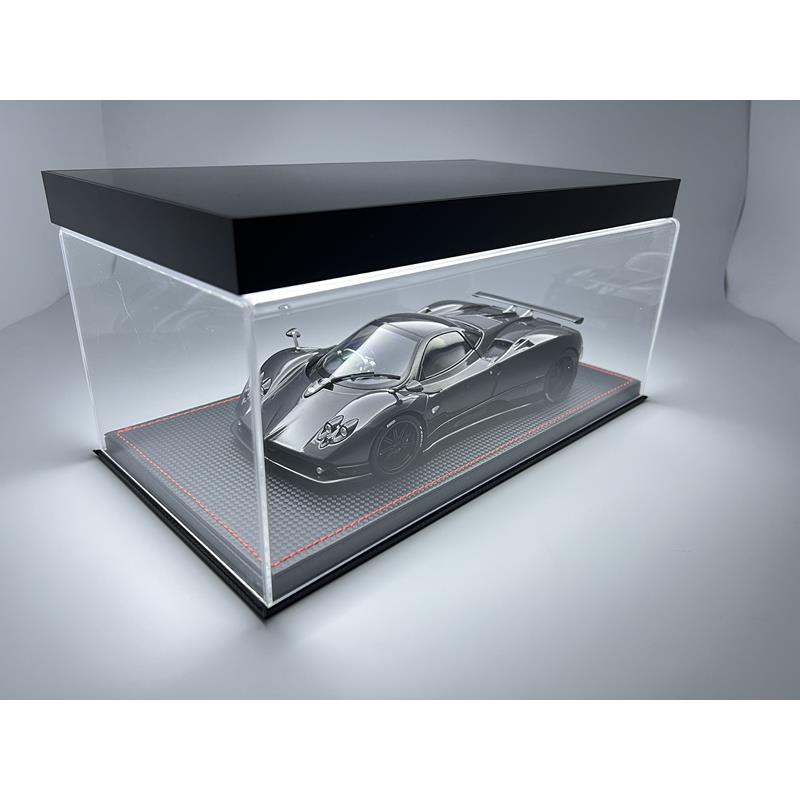 车模展示盒子 防尘罩1:18比例汽车模型专用亚克力一体成型展示盒
