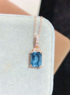 XBK彩超伦敦蓝蓝蓝的吊坠超深全