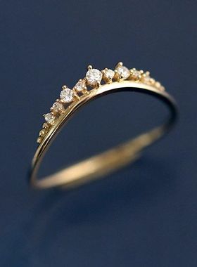 日系轻奢公主之小清新皇冠戒指