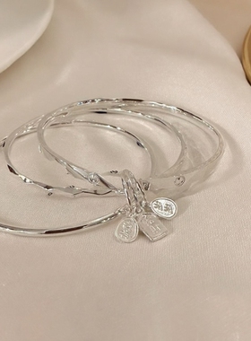 足银9999三生三世闭口如意手镯