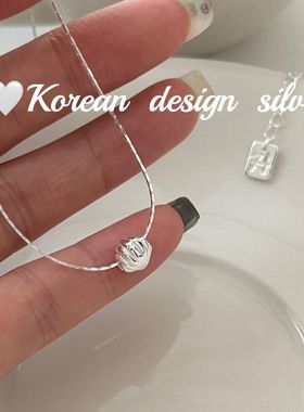 韩国2025新款锁骨链S925纯银 精巧贝壳项链女ins风小众精致高级感