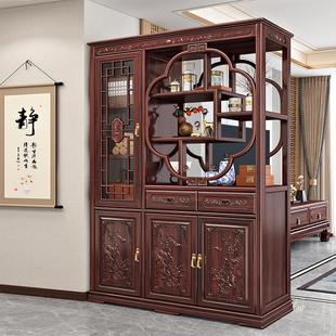 古典现代间厅柜客厅隔断柜入户进门玄关柜储物收纳展示架子 新中式