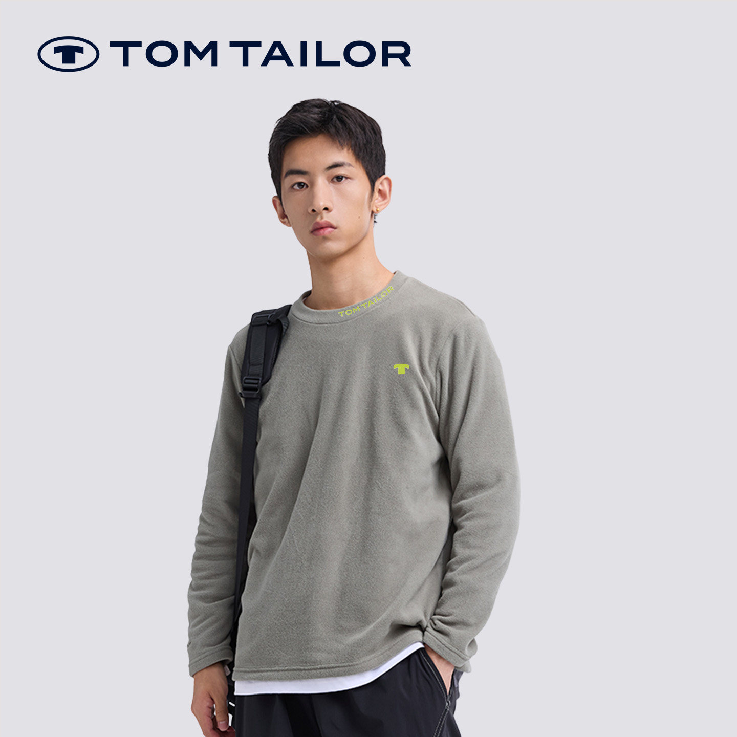 汤姆泰勒秋季圆领套头卫衣男