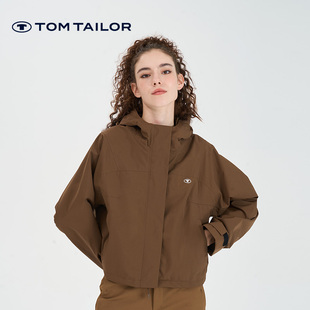 汤姆泰勒冲锋衣女新款户外防水防风雨登山徒步秋冬季三防短款外套