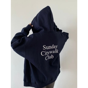 经典简约穿搭~字母印花宽松开衫拉链加绒连帽卫衣外套男女款上衣