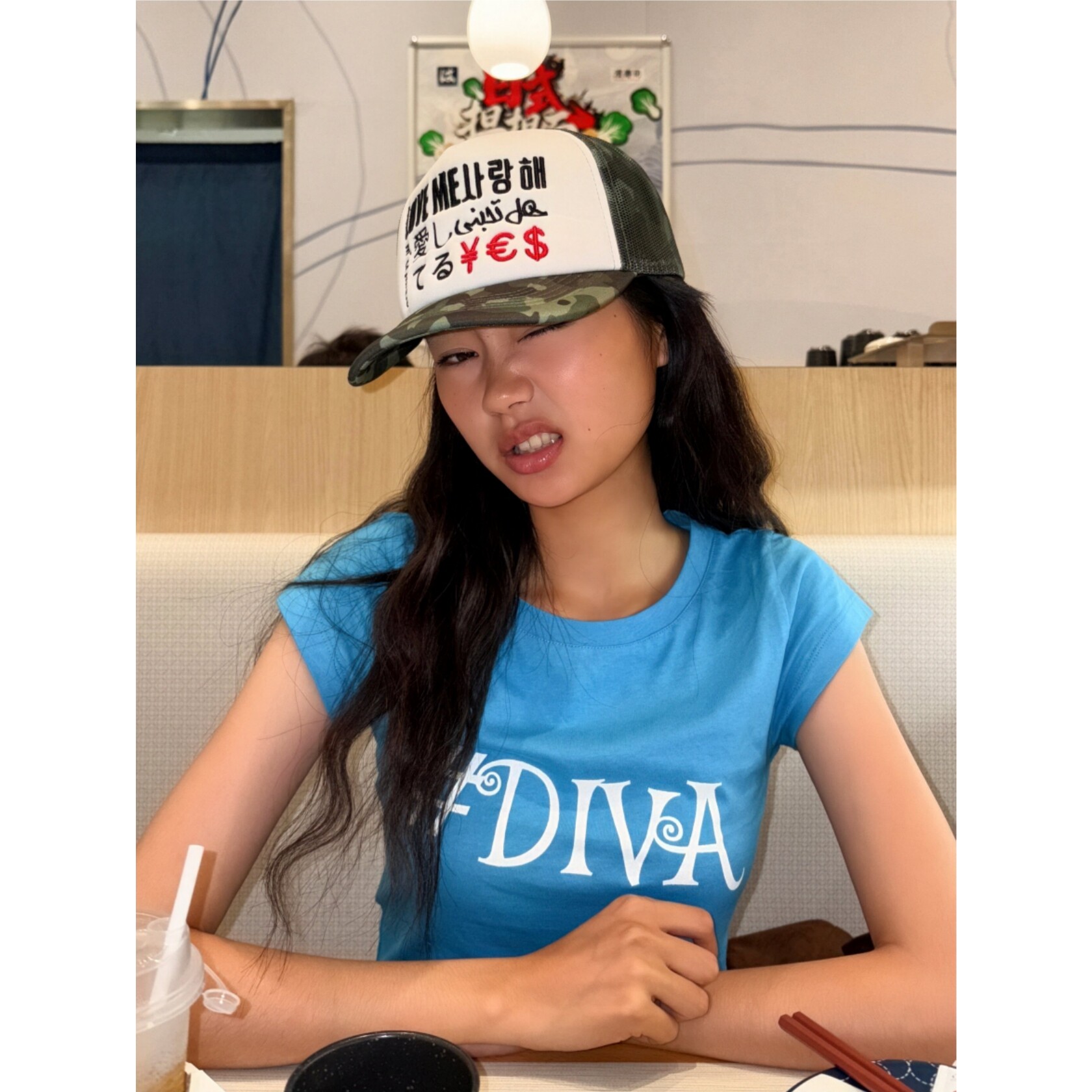 韩系字母印花显白短款女T恤短袖图片