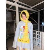 女T恤春夏款 韩系小众ins风 趣味圣杯小狗印花家居睡衣可外穿长袖