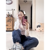 韩系奶油风穿搭 显瘦T恤女上衣夏 修身 可爱奶熊头亨利领打底衫 长袖