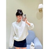 减龄萌趣 顽季 果 生气小奶狗印花宽松休闲圆领百搭卫衣女上衣秋冬