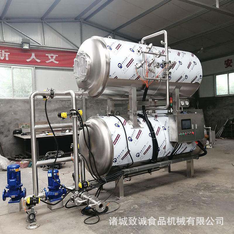 大型商用双层水浴卧式杀菌锅粽子杀菌锅厂家供应