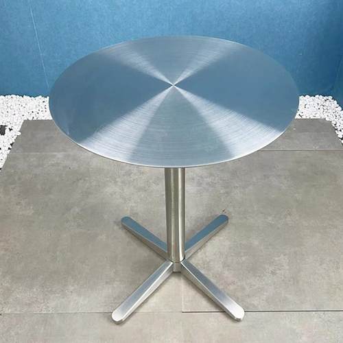 工业风不锈钢桌椅小户型餐桌奶茶咖啡店休闲 桌子圆桌正方形定制