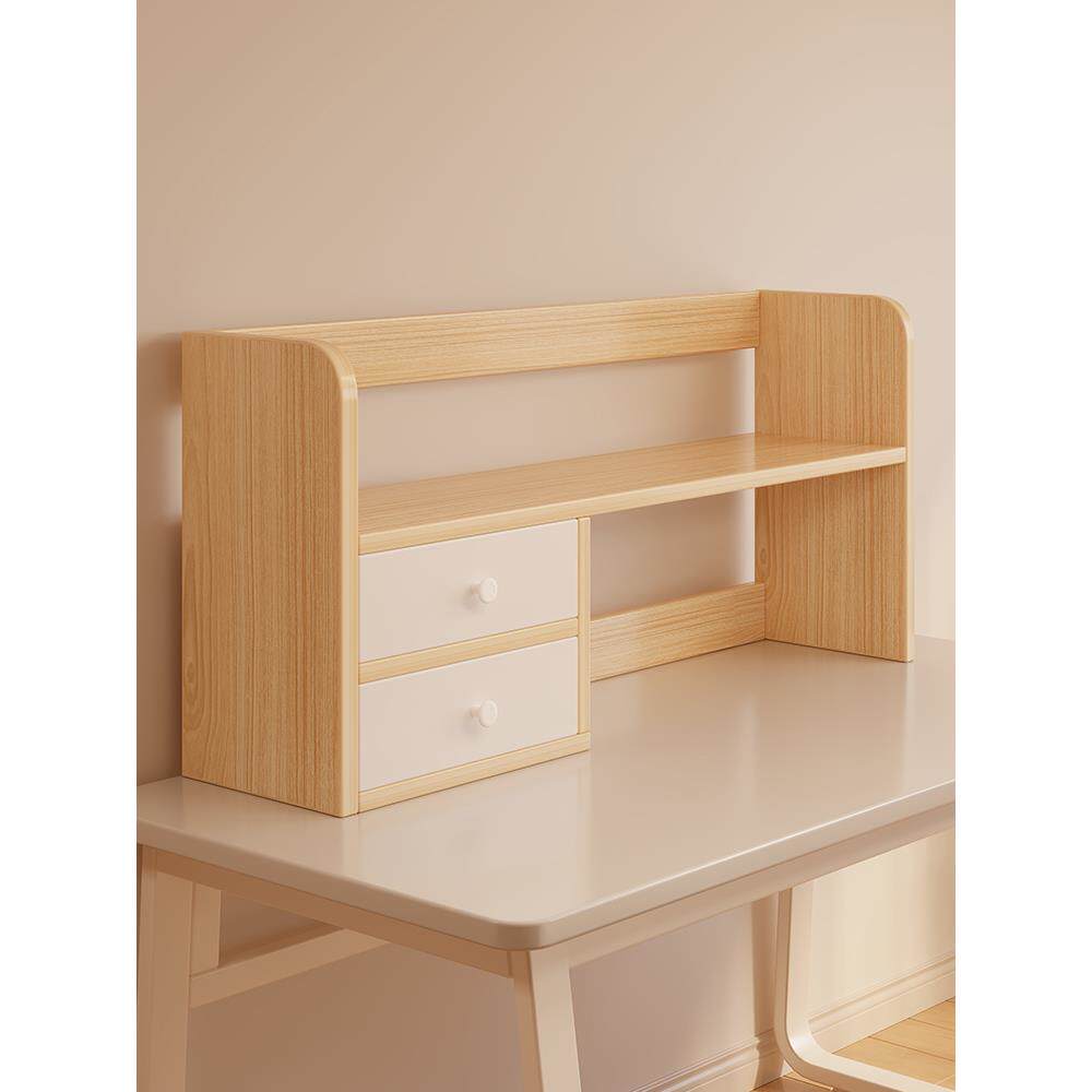 书架桌面置物架学生家用书桌上多层收纳卧室架子简易小型办公书柜