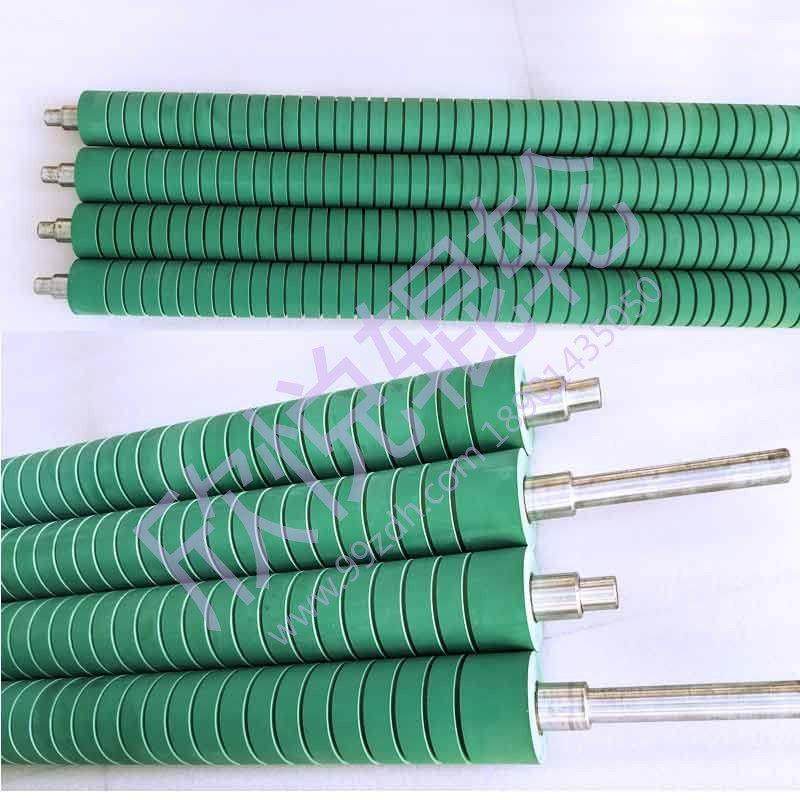 订制袋机胶辊 分切机胶辊定做 塑料机械胶辊冷切热切开槽皮辊