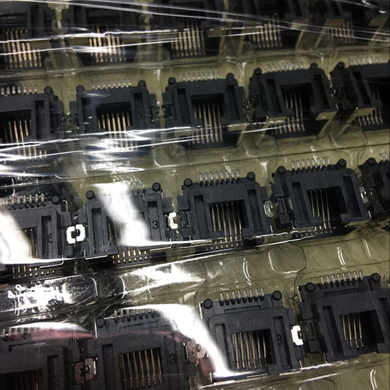 贴片沉板式RJ45 网络接口插座 RJ45网口 8P8C 笔记本用 SMT沉板