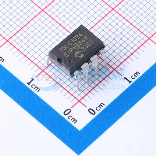 EEPROM 25LC1024-E/P PDIP-8 1Mbit 20MHz 原装正品