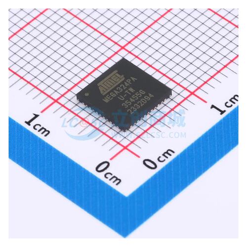 单片机芯片 ATMEGA324PA-MUR VQFN-44(7x7) 32KB 20MHz