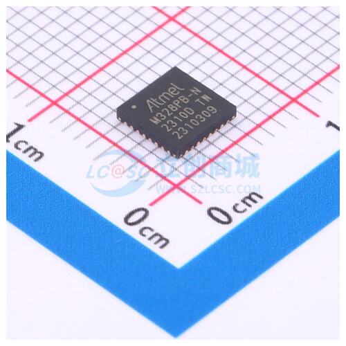 单片机芯片 ATMEGA328PB-MNR VFQFN-32(5x5) 32KB 20MHz