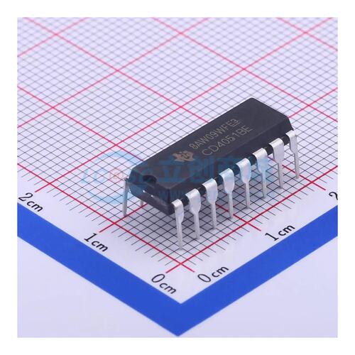 模拟开关/多路复用器 CD4051BE PDIP-16 原装正品
