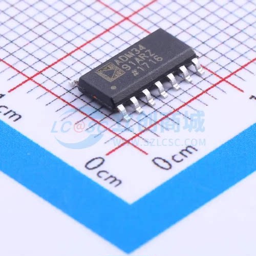 RS-485/RS-422芯片 ADM3491ARZ-REEL SOIC-14 收发器