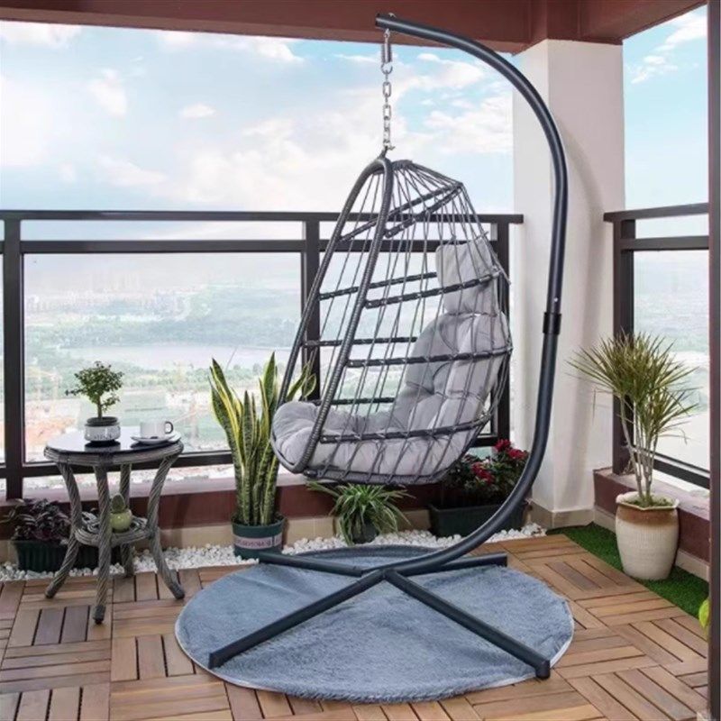 阳台拆装可折叠棉绳吊篮吊椅秋千拆装支架省空间吊兰摇篮椅子室内,住宅家具,吊篮/吊椅,淘宝优惠券,粉丝福利购,淘宝优惠卷