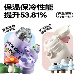 儿童保温杯上学专用6岁直饮水壶外出宝宝吸管杯3岁以上幼儿园女孩