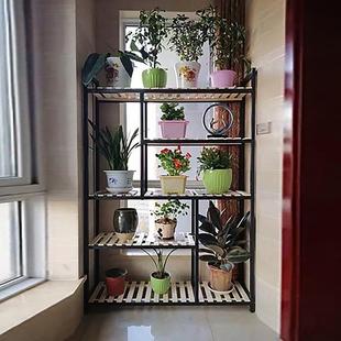 铁艺花架子多层室内家用阳台客厅花盆置物架花店展示架落地式 新款