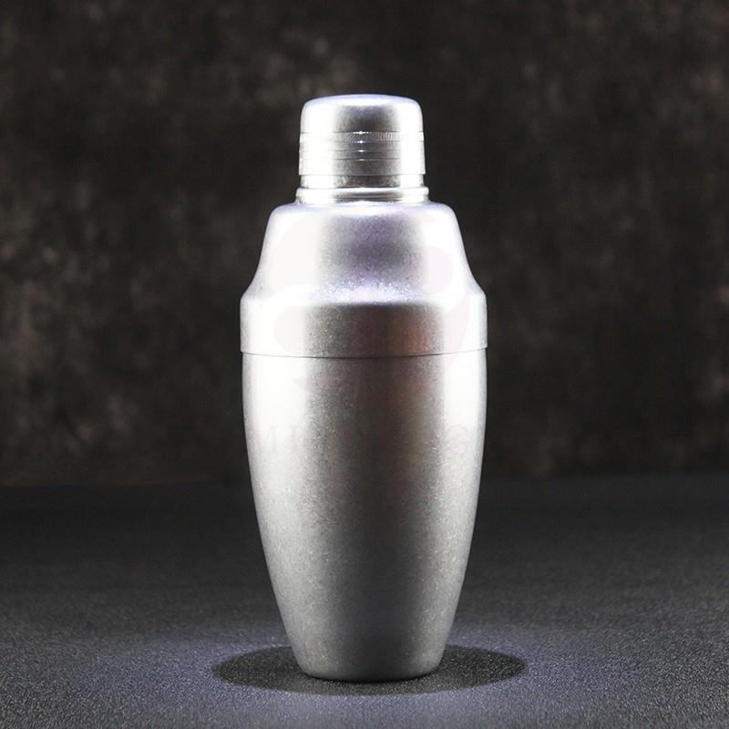 酒术不锈钢日式三段调酒器鸡尾酒磨砂刻花调酒壶摇酒壶英式雪克壶