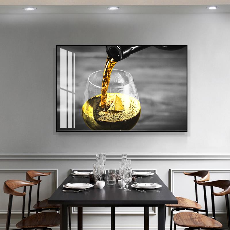 饭厅的装饰画现代简约墙画小清新家居挂画两联饭厅壁画餐桌挂画