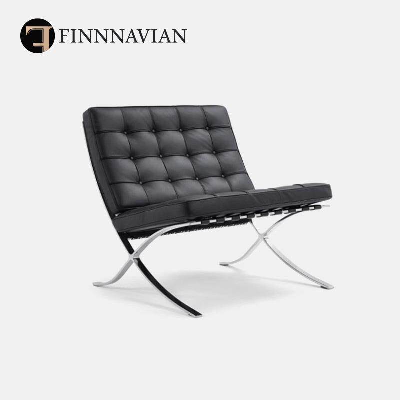 芬纳维亚传承系列 巴塞罗那休闲椅设计师 北欧现代经典单人沙发椅