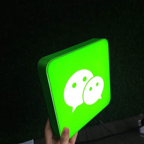 小钰92705定制亚克力立体灯箱店铺logo门店招牌桌面迷你发光摆件