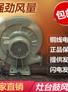永强牌灶台鼓风机 离心式中压低噪音吹风机550W 铜芯电机厨房风机