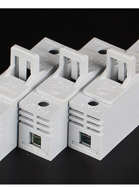 正熔正浩熔断器底座RT14-20 10*38mm 380V500V陶瓷熔芯保险丝底座